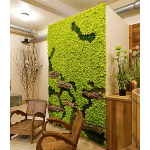 mur vegetal vert citron dvs green gallery